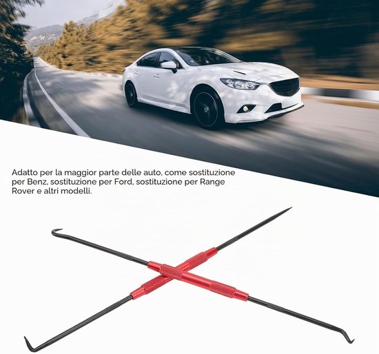 O-ring seal pick tool - hooked pick tool - carbon staal - voor nauwkeurige olieafdichtingen - ShopVlot — afbeelding 2