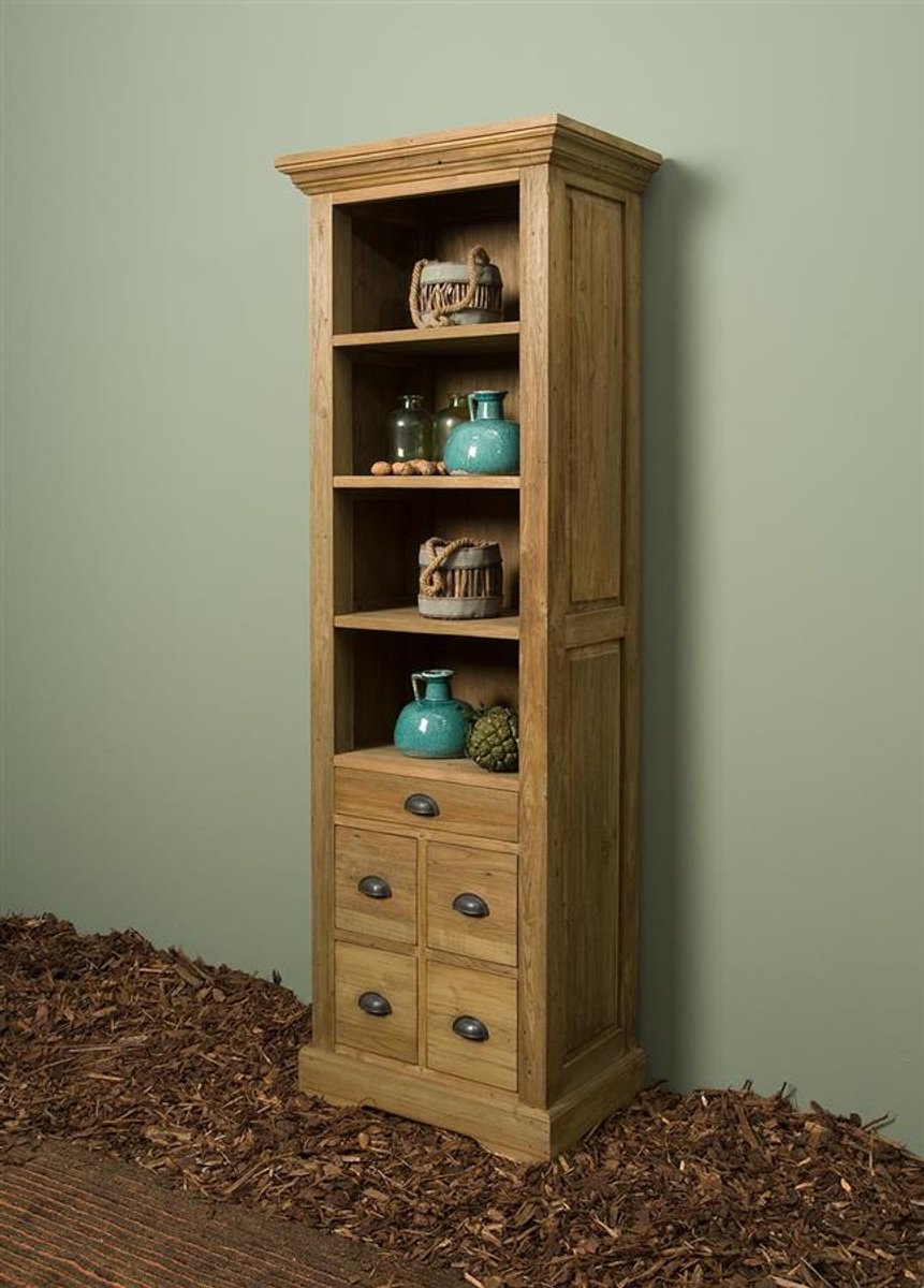 Tower Living Boekenkast Bologna - Bruin Hout - 66x50x191cm