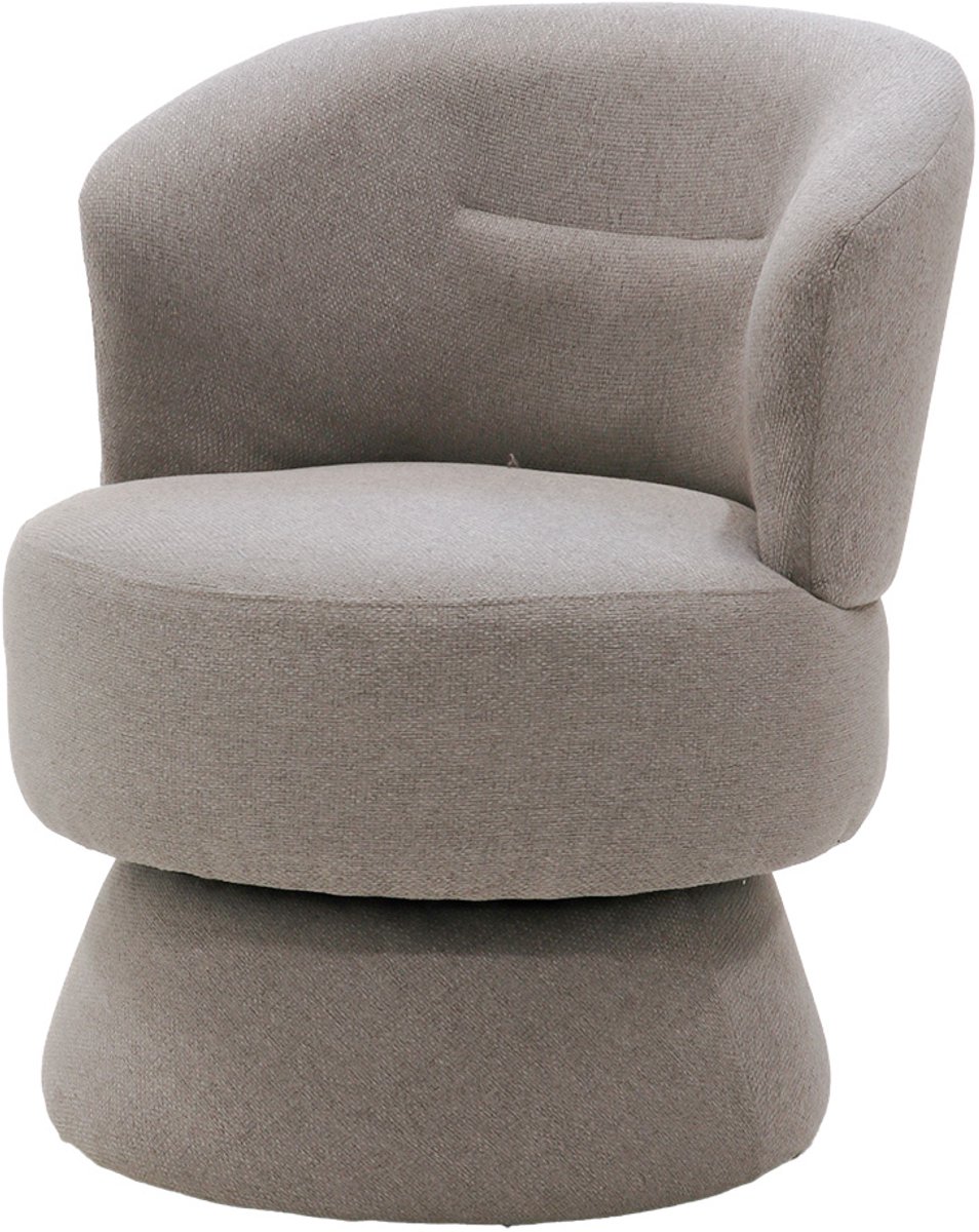 Giga Meubel Fauteuil Moïse - Stof/Metaal - Taupe