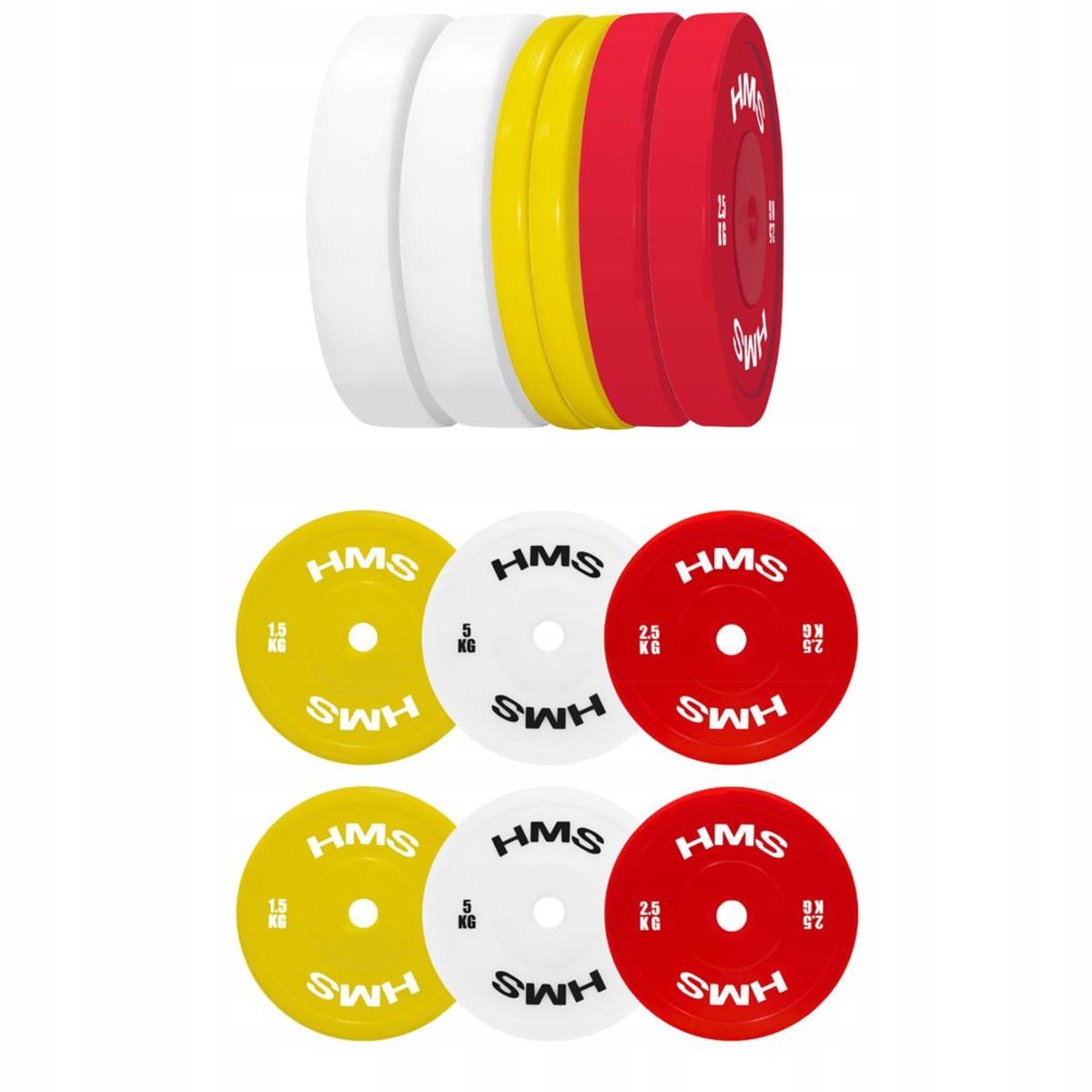 Merkloze Olympische krachttrainingsset PE 18 kg - technische training