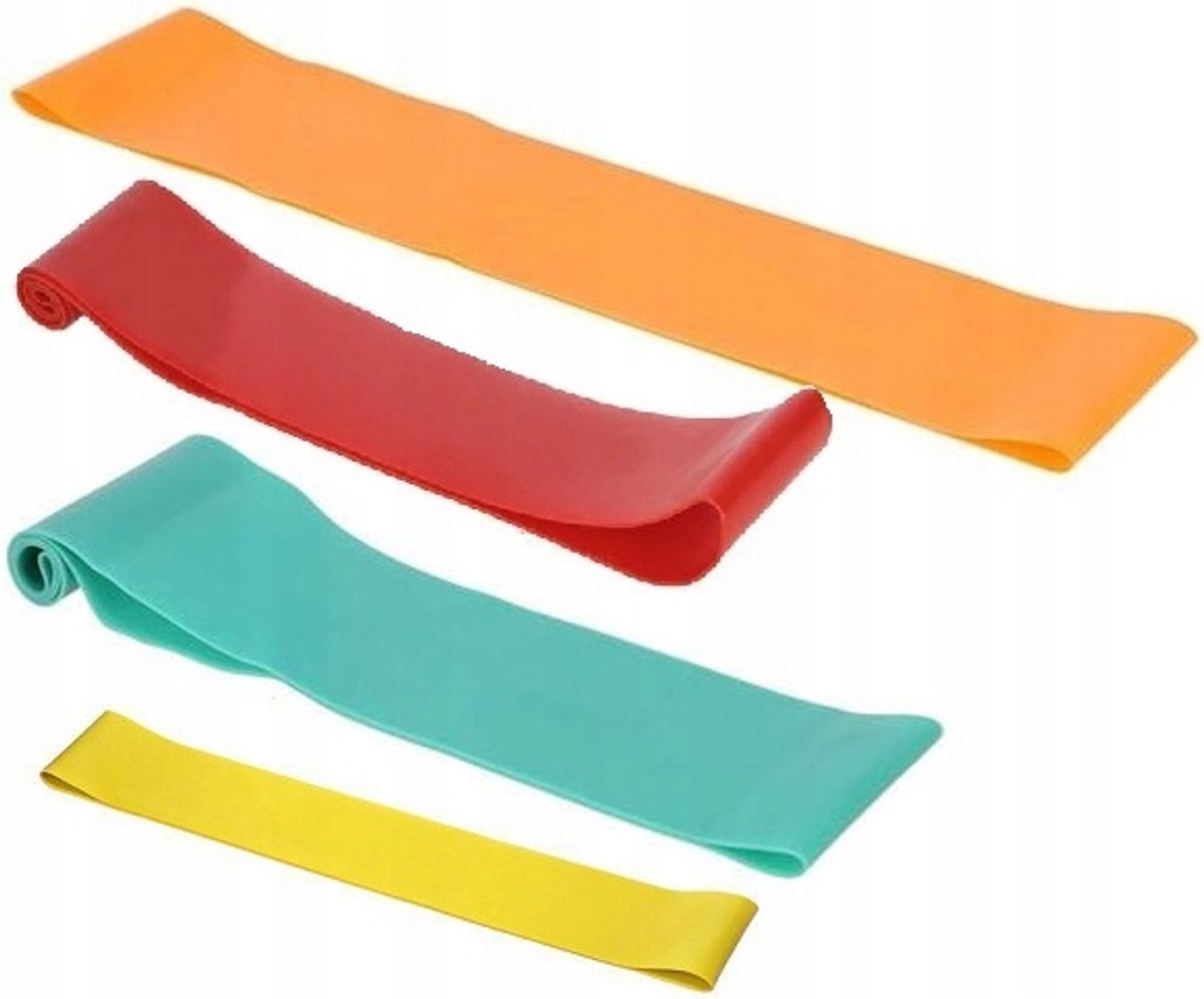 Fitness Weerstandsbanden Set - 4 Stuks voor Krachttraining