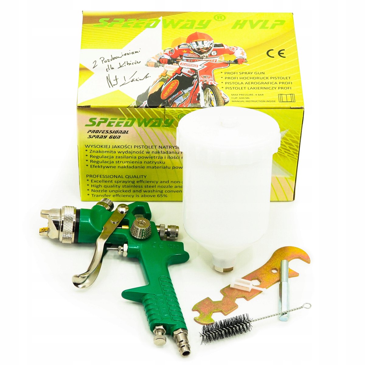 Speedway Groen HVLP Spuitpistool 1.8 mm voor Lakken