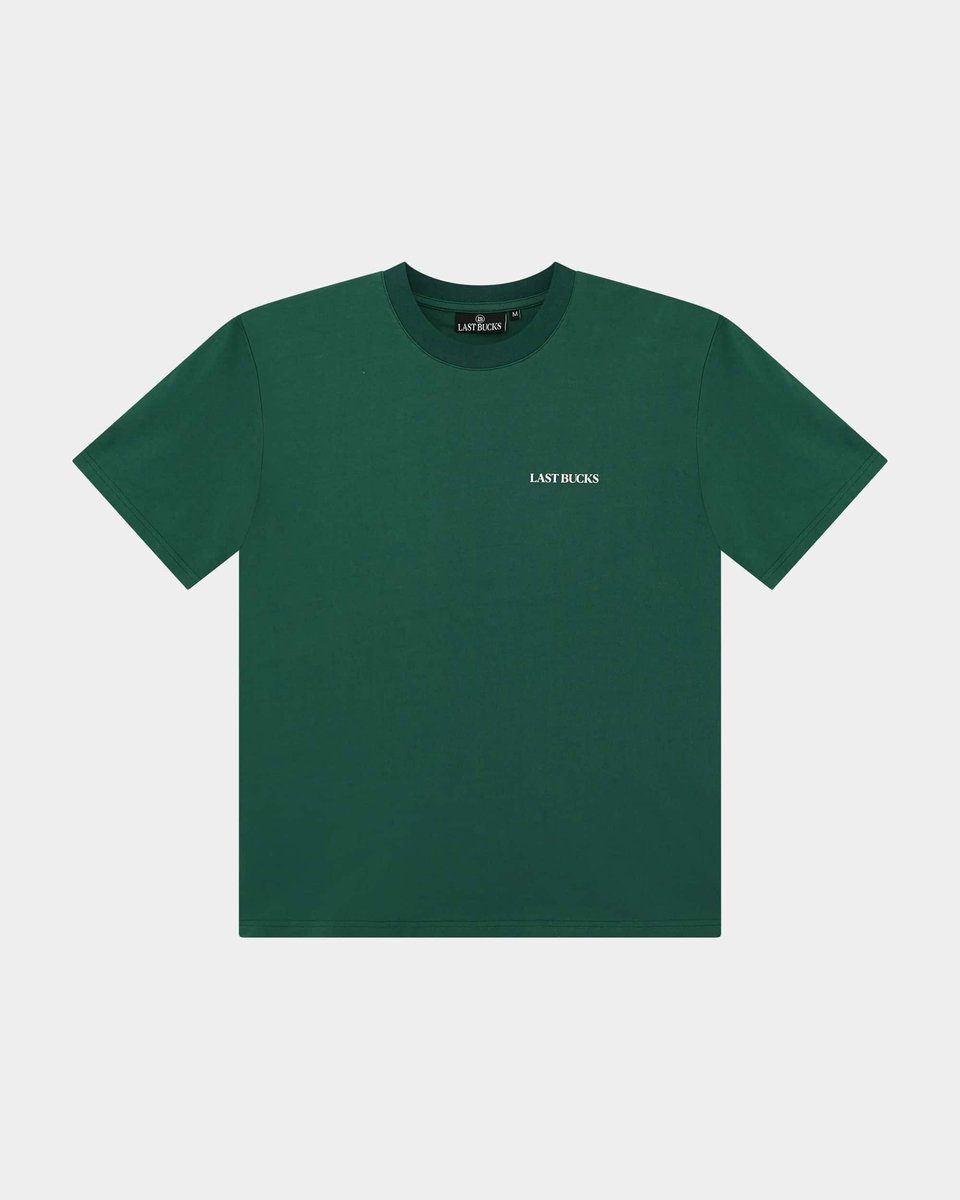Last Bucks - Capital Tee - Heren T-shirt - Donkergroen - Maat M - Regular Fit