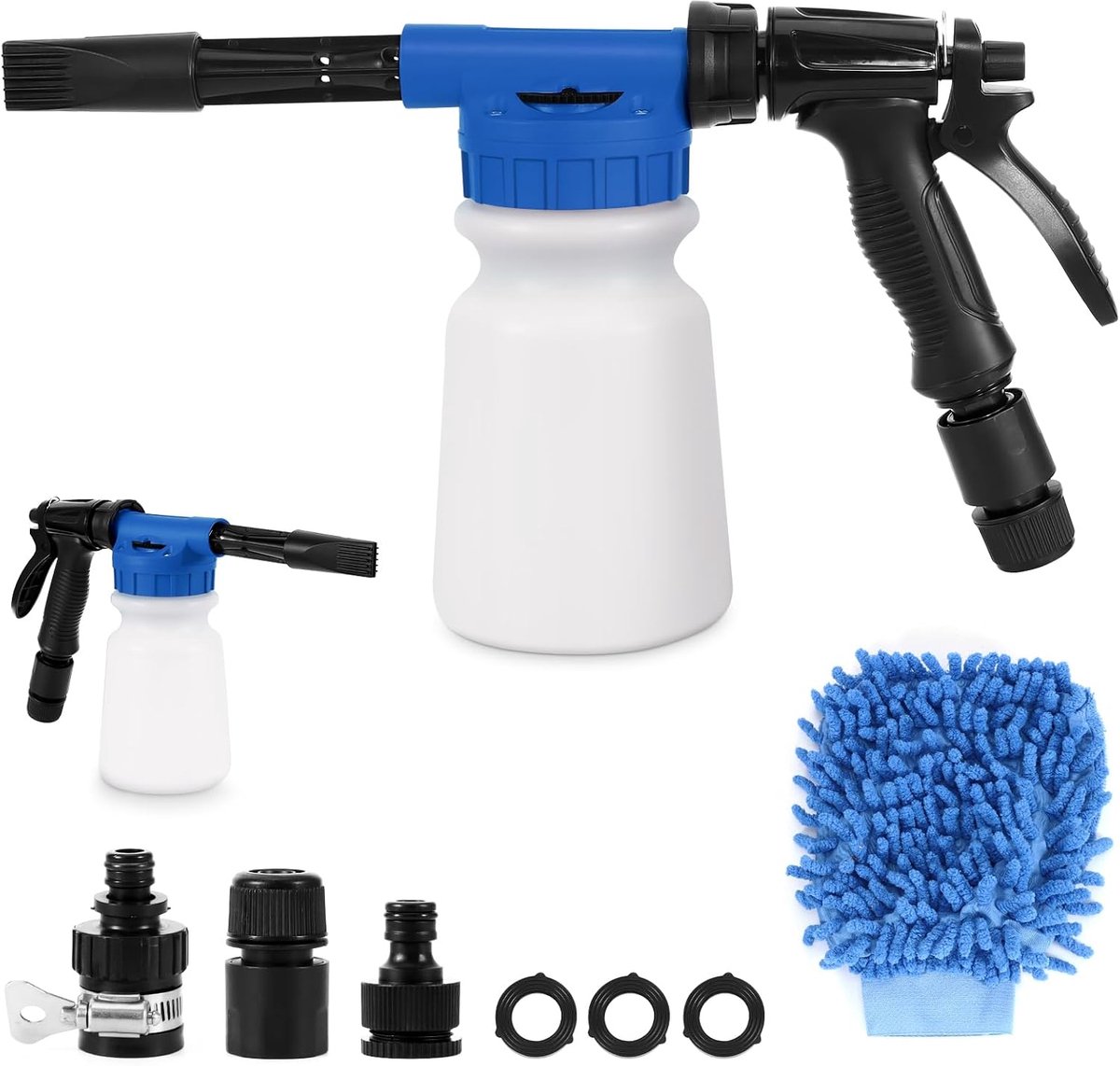 Sneeuwschuim autowaspistool - hoge druk spuitpistool - 6 niveaus waterdruk - efficiënte reiniging voor auto en motor - ShopVlot