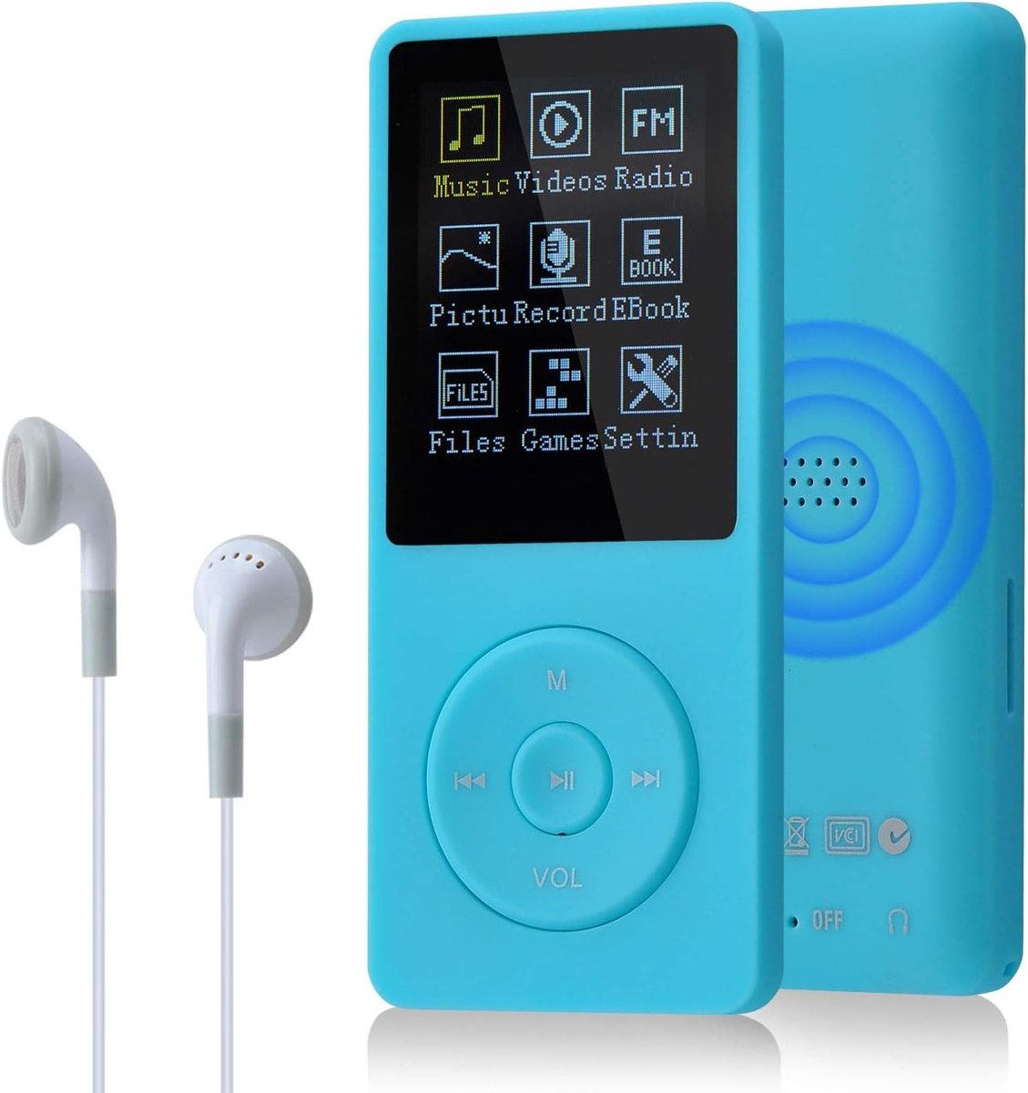 Draagbare Muziekspeler - Blauw - 8 GB - Verliesvrije Geluidskwaliteit - Voor Muziekliefhebbers