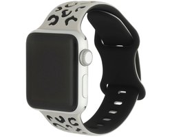 123watches Wild bandje - siliconen - sterrenlicht zwart - 44 · 45 · 46 & 49 mm - Geschikt voor Apple Watch series 1/2/3/4/5/6/7/8/9/10/11/12/SE/SE2/SE3/Ultra/Ultra 2/Ultra 3/Ultra 4