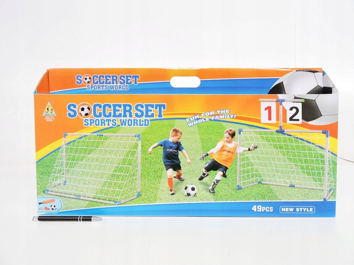 Voetbaldoelen Set voor Buitenplezier - Inclusief Bal & Pomp