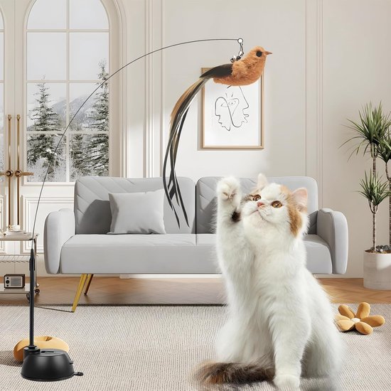 Kattenhengel - Blauw - Stabiel met Zuignap - Voor Actieve Katten — afbeelding 5