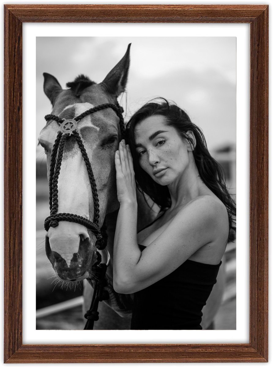 Klassieke Houten Fotolijst Bruin 15x21 cm