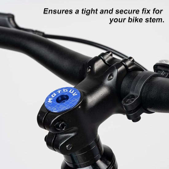 Fiets headset top cap 31,8 mm aluminium met M6 schroef geel van Fiets. — afbeelding 2