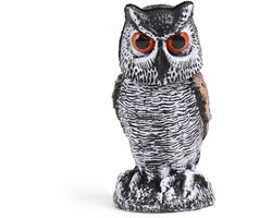 OFFO Vogelafschrikker, Duivenverjager, Uil Vogelafschrikker, Draait met de Wind mee, 360° Draaiend, Duivenwerend voor - ShopVlot