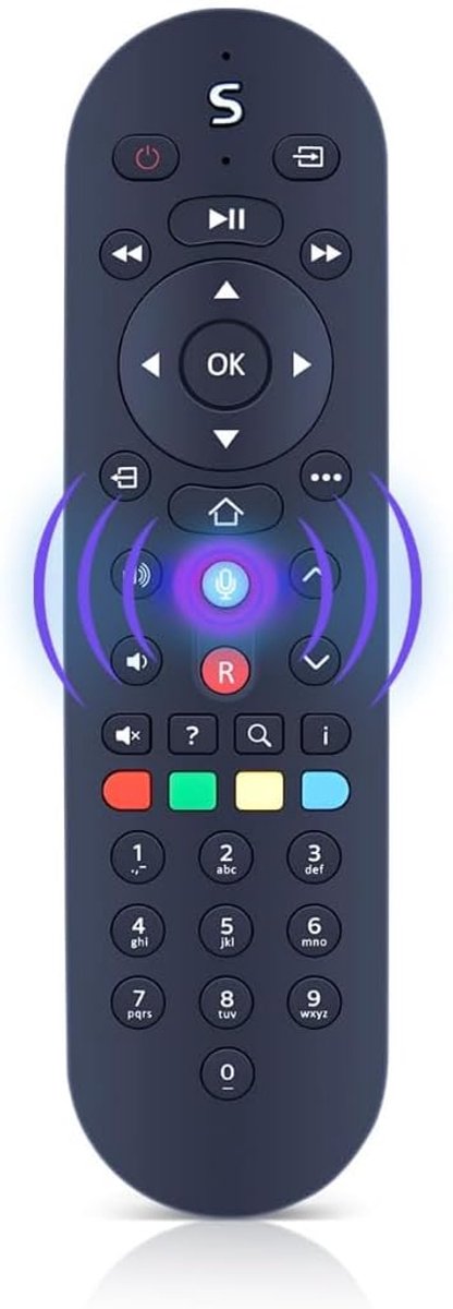 SAT Receiver Replacement Voice Remote Control Compatible with Q/Mini Box Plus EC201 S-K-Y-1-3-5 - ShopVlot