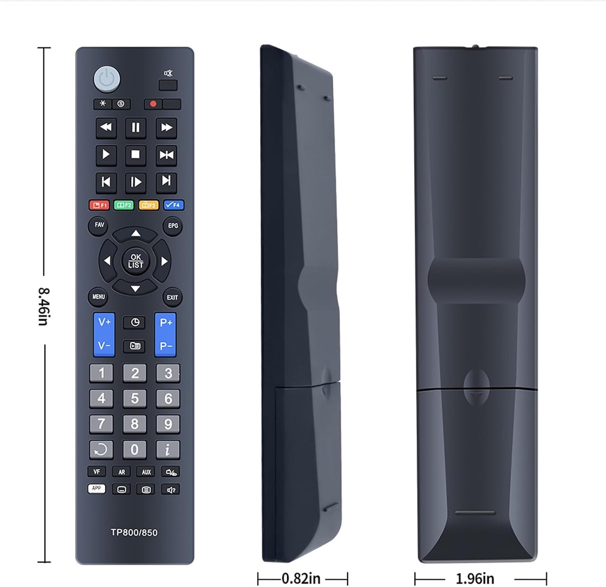 TP800 Vervangende afstandsbediening compatibel met Topfield TV TBF-100HD TRF2100 TRF2200 TRF7260 TRF7260PLUS TRF5300 - ShopVlot