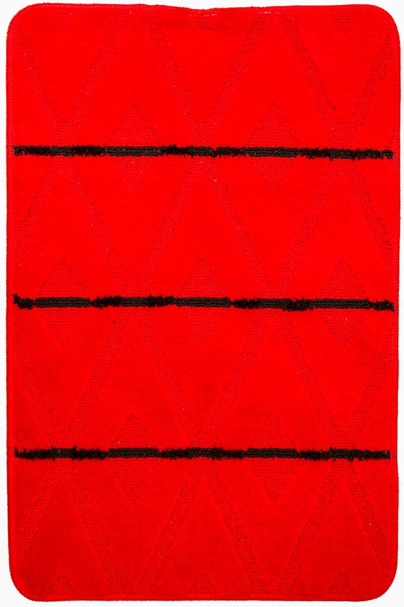 Badmat Palma Rood 50x80 cm - Antislip & Wasbaar
