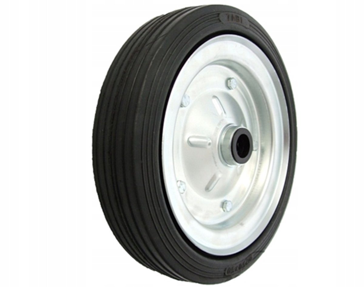 Metaal-gummen wiel 250mm voor transportkarren, merkloos