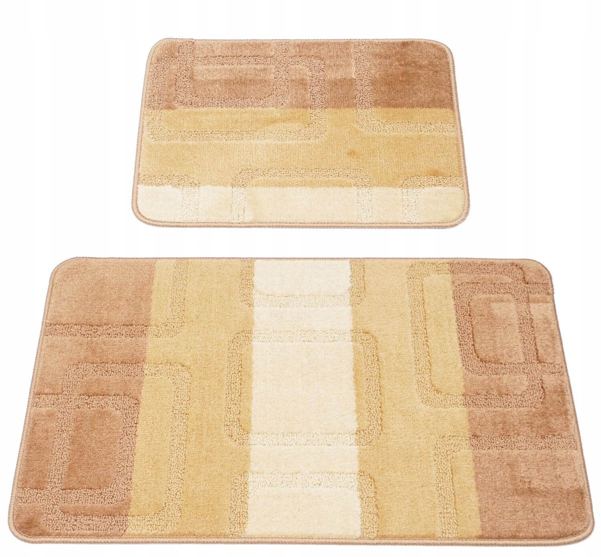 Zachte Antislip Badkamermatten Set - Beige