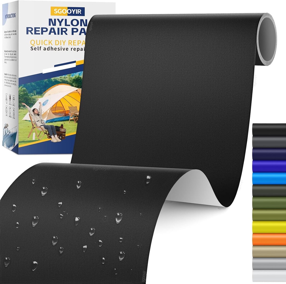 Reparatieset tentdoek - Transparant - 15 x 160 cm - Zelfklevende Nylon Reparatiepatch voor Outdoor Gebruik