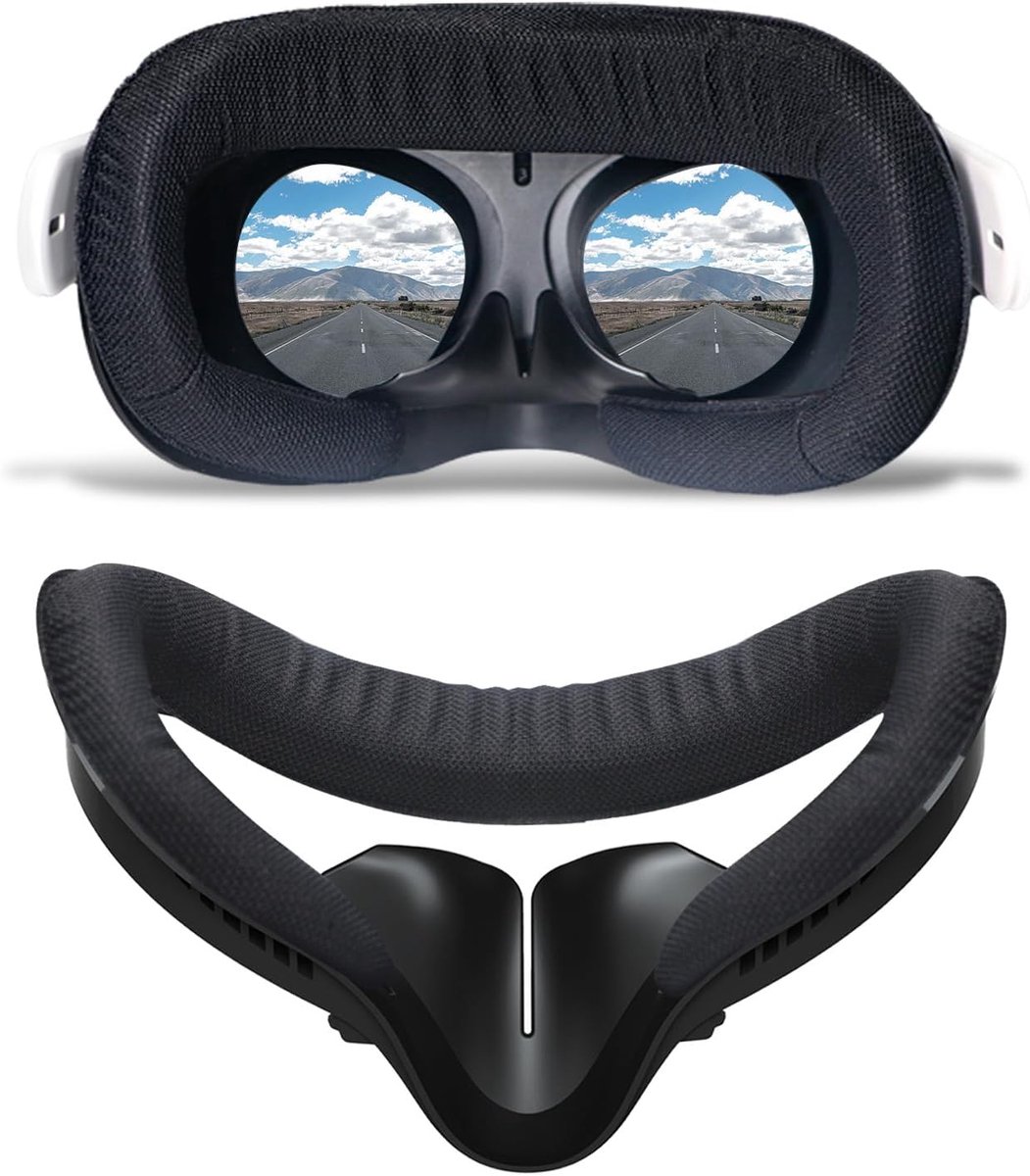 Compatible with Oculus Quest 2 Face Pads Replacement - VR Face Interface Bracket with Light Blocking Nose, Breathable - ShopVlot