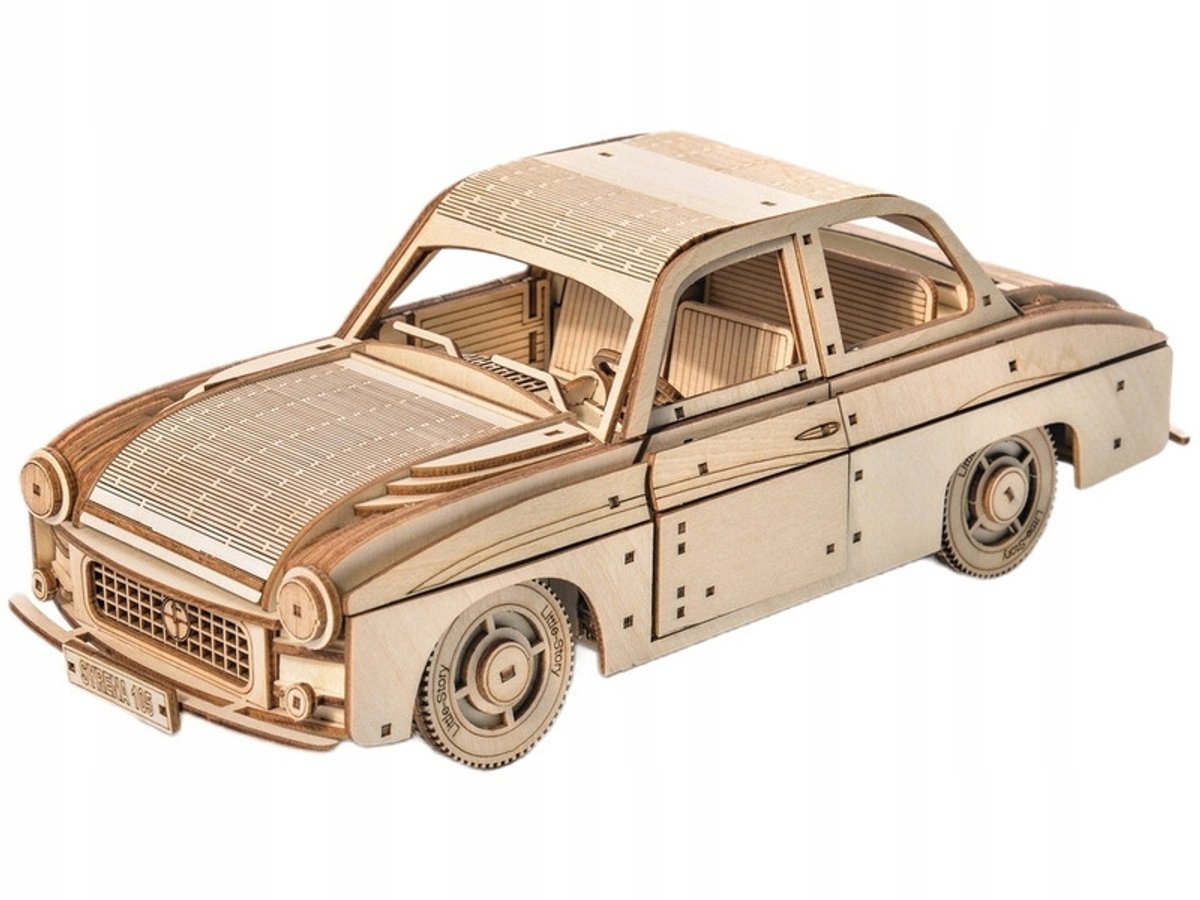 3D Houten Modelauto Syrena 105 - 264 Delen