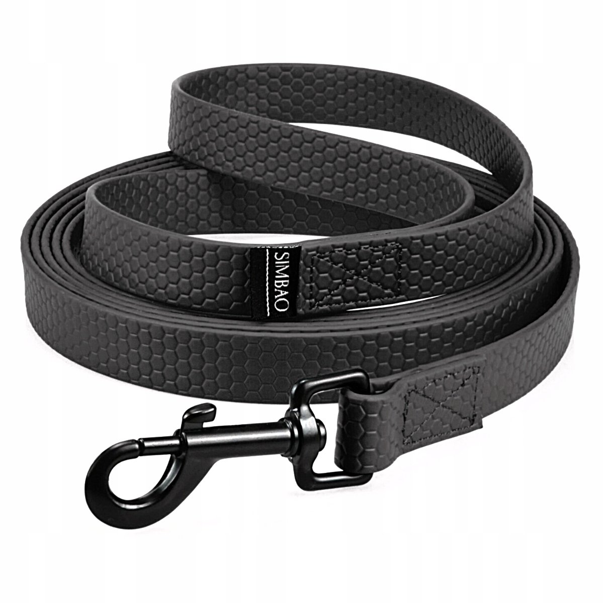 Waterdichte Hondenriem PVC Zwart 120cm - Duurzaam & Makkelijk Schoon te Maken