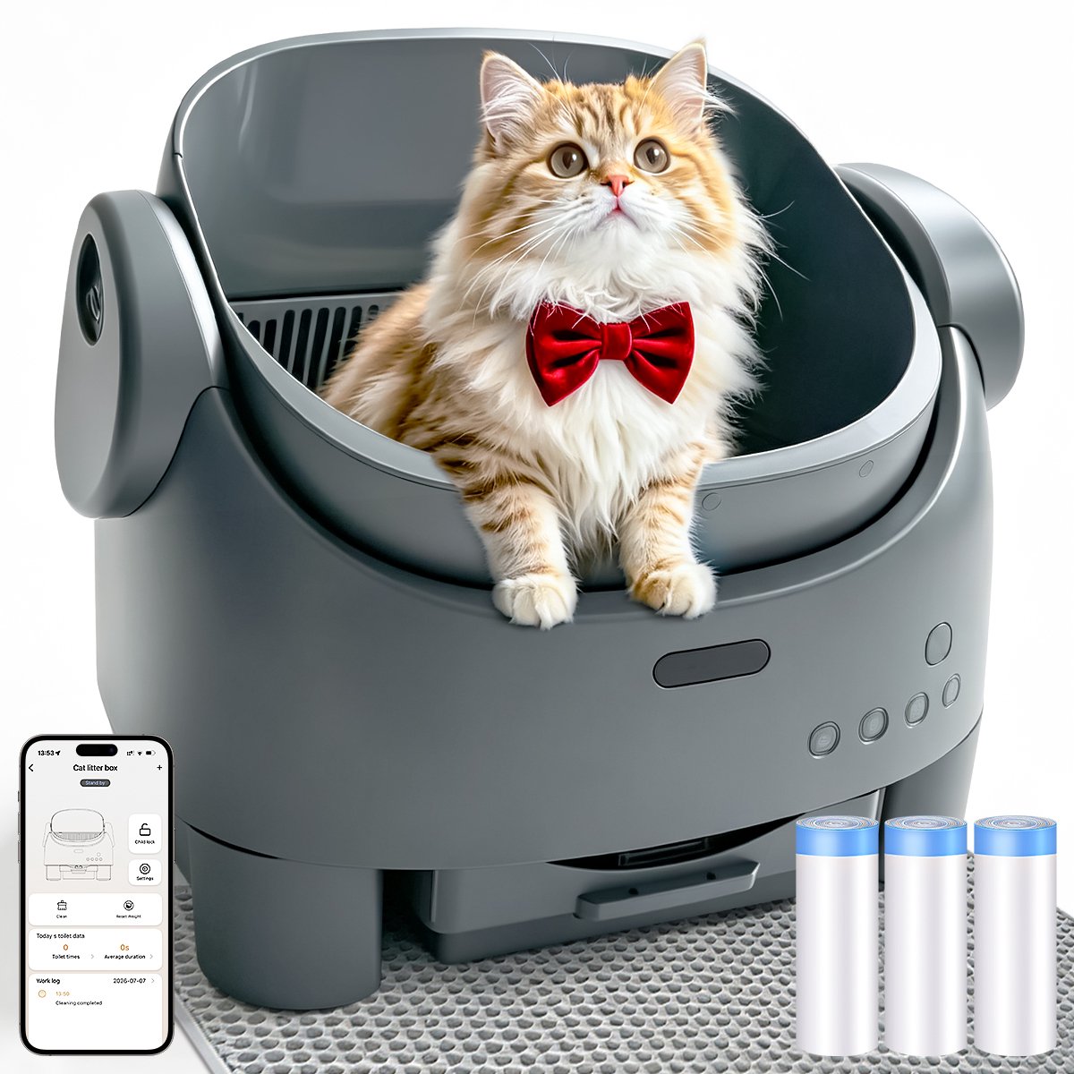 FANOU Zelfreinigende Kattenbak