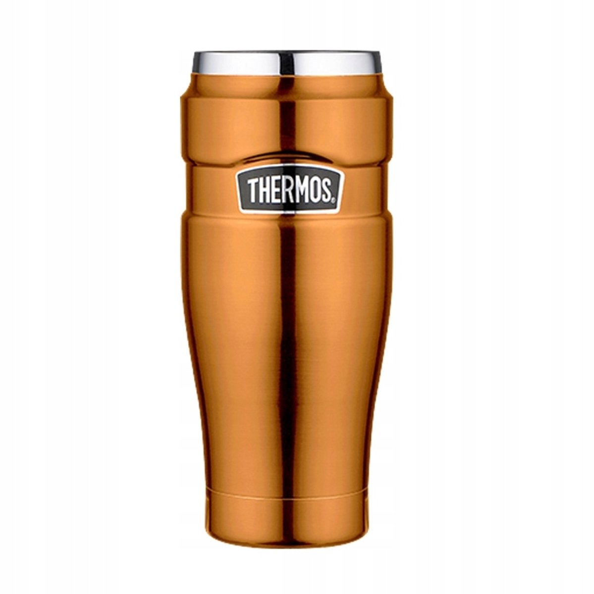 Merkloos Thermobeker Koperkleurig 470ml - Houdt Warmte & Koude