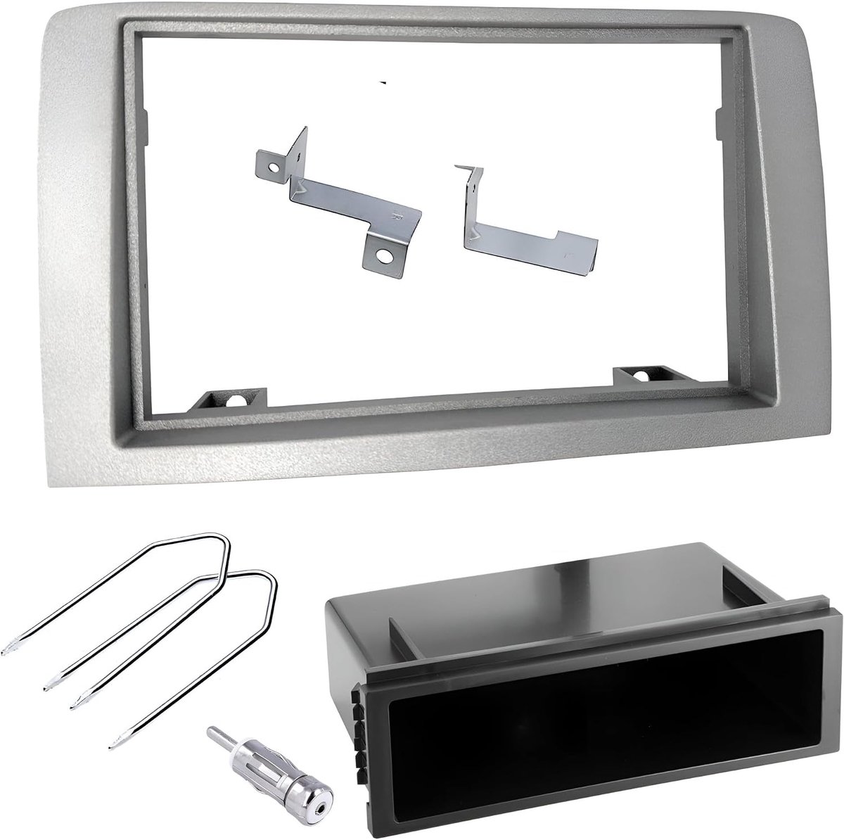 Sound-way 1 DIN Radio Panel Frame Car Radio, Antenna Adapter, Disassembly Keys support for Fiat Idea, Lancia Musa - ShopVlot