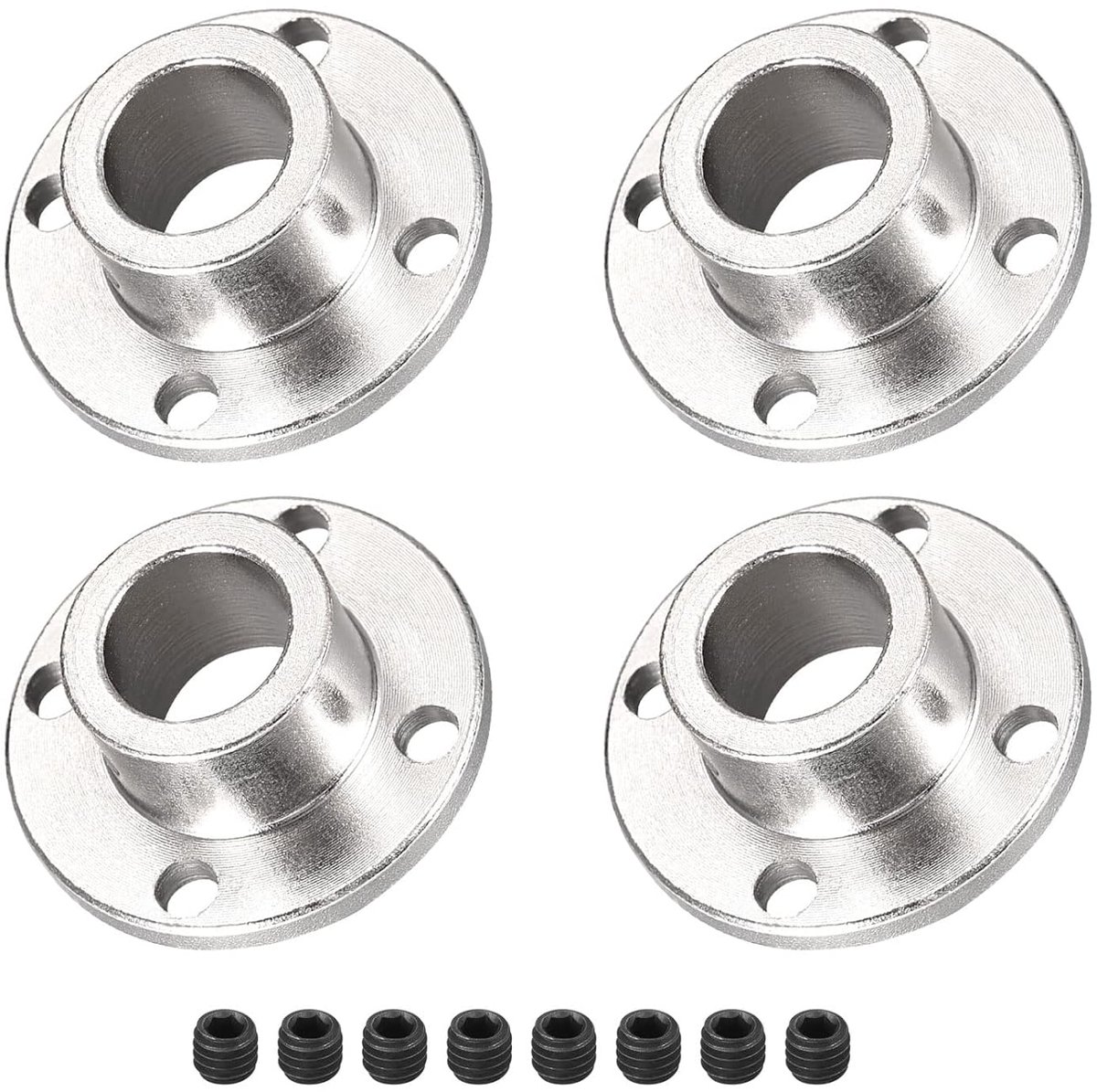 DMiotech 4pcs 12mm Inner Diameter H13xD18 Flange Clutch Socket Rigid Guide Shaft Support Clutch Coupling with Screws - ShopVlot
