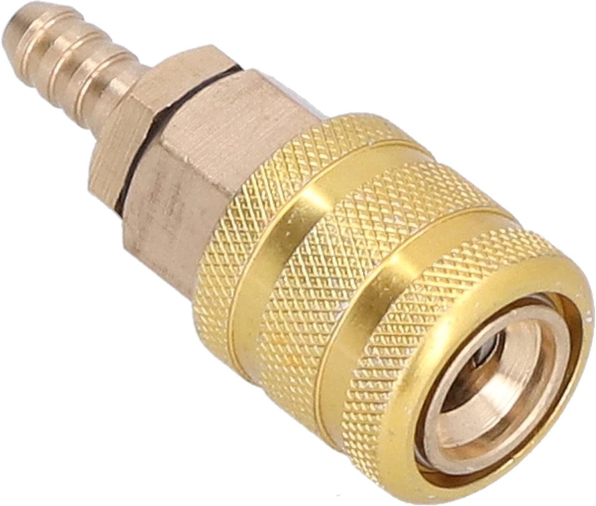 Bandenpomphouder - Koper - 6,5 mm - Snelle Verbinding voor Autobandventiel - Voor Auto's en Motorfietsen