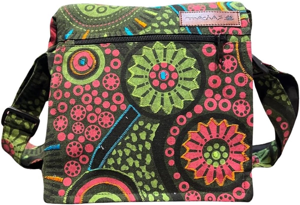 Schoudertas Dames - Katoen - Indische Etnische Stijl - Perfect voor dagelijks gebruik - ShopVlot