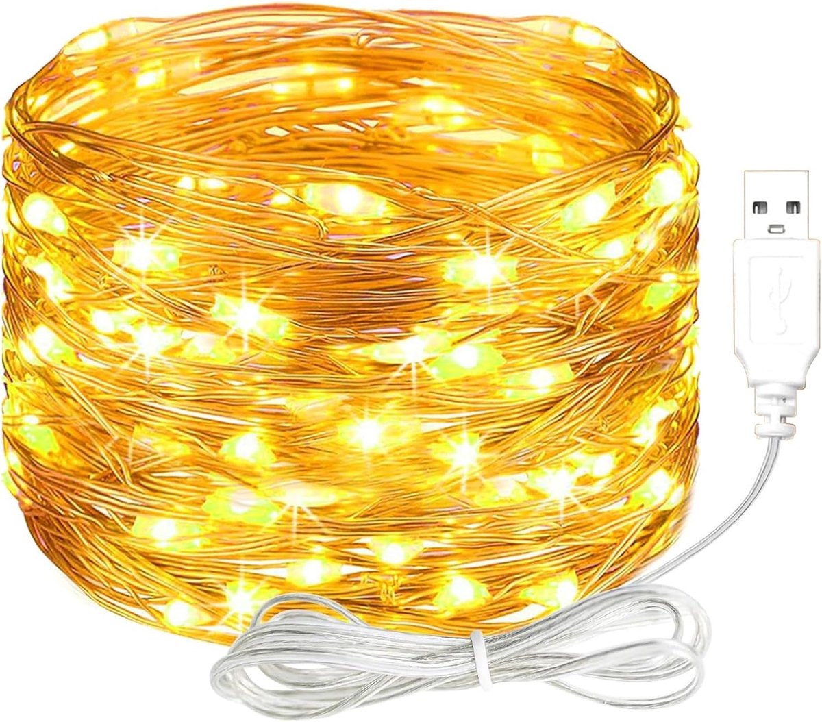 LED-lichtslinger - Warm Wit - 5 m - Waterdicht Koperdraad - Voor Decoratie binnen en buiten