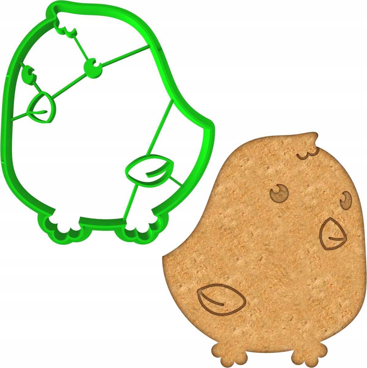 Paasei Koekjesvorm Kip & Kuiken 8cm - Bakvorm voor Koekjes & Ontbijtkoek