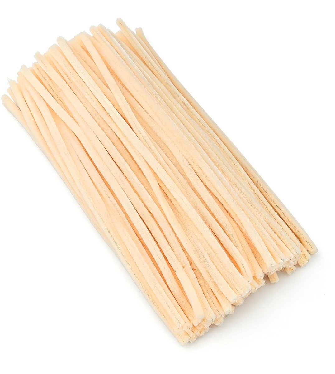 Pijpenreiniger 30 cm x 6 mm - beige - 110 stuks - perfect voor knutselen - ShopVlot