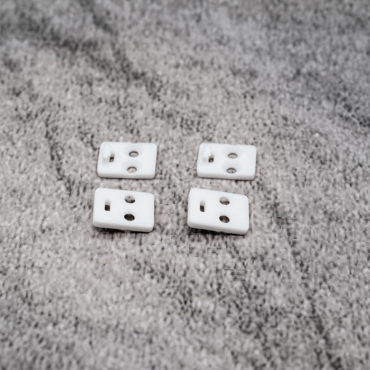 Set of 4 White Replacement Holder Compatible with IKEA KVARTAL, Spare Part for Walking Rams, Tie Bar, Curtain Rail - ShopVlot