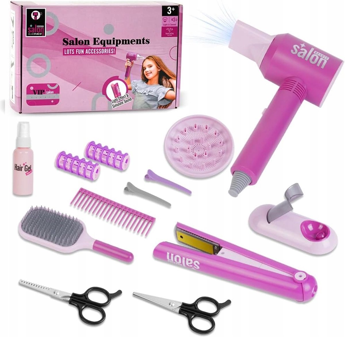 Kinder Kappersset Speelgoed - 13 Delige Styling Set