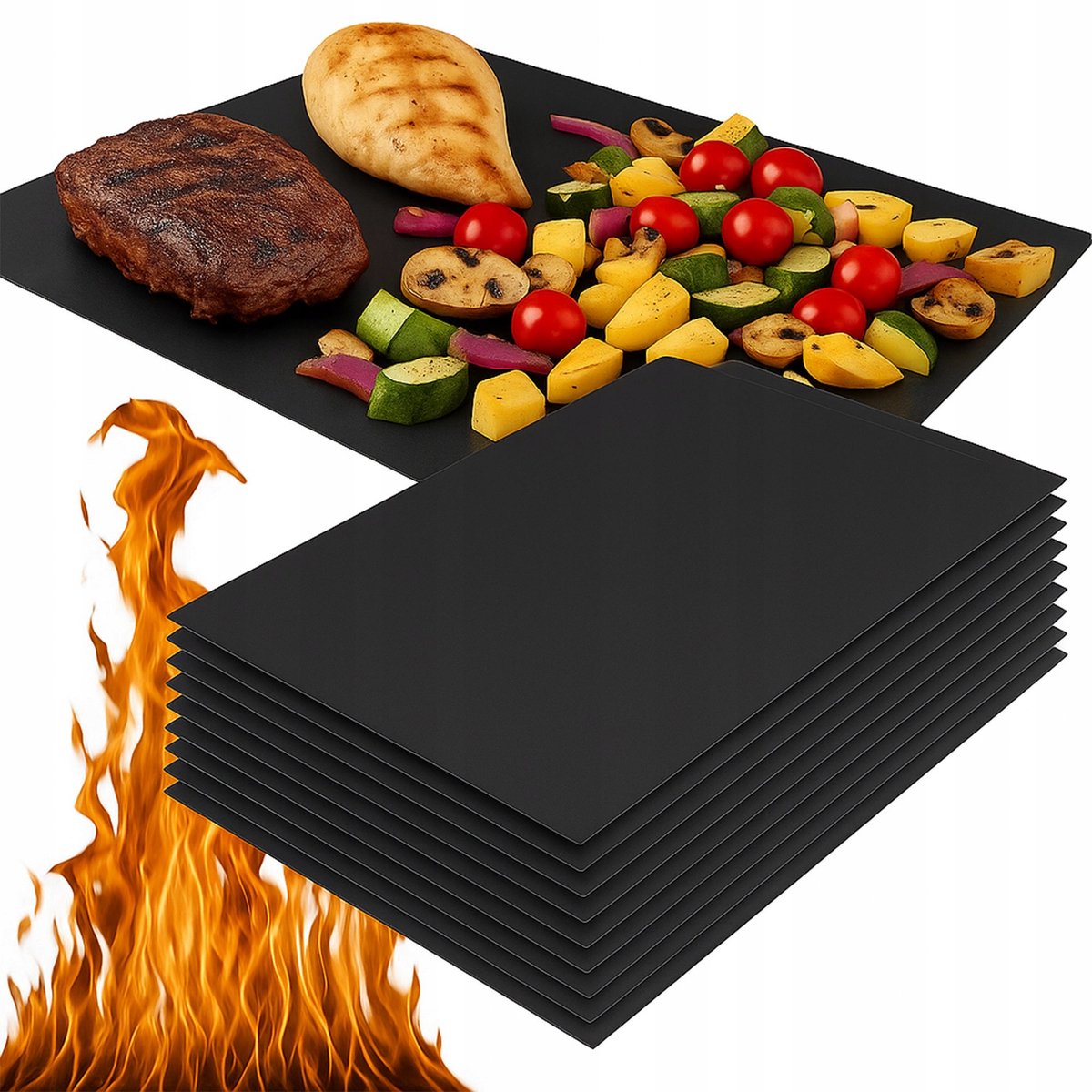 10x Teflon Bakmat Oven & Grill - Anti-aanbak & Herbruikbaar