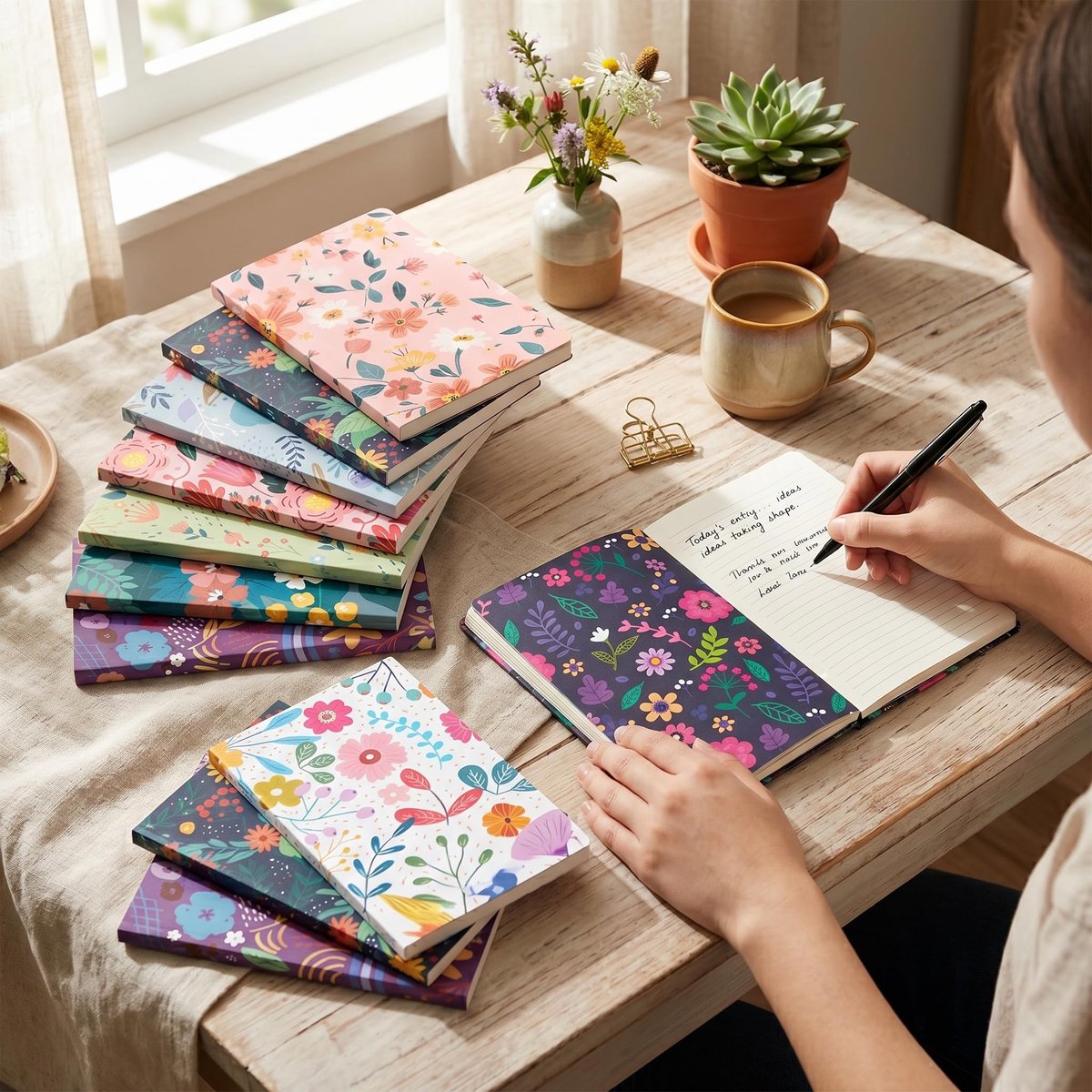 12 Stuks Mini Notebooks - Kleine Pocket Notitieboekjes met Zachte Kaft, Perfect voor Kinderen, Studenten en Feestjes - ShopVlot