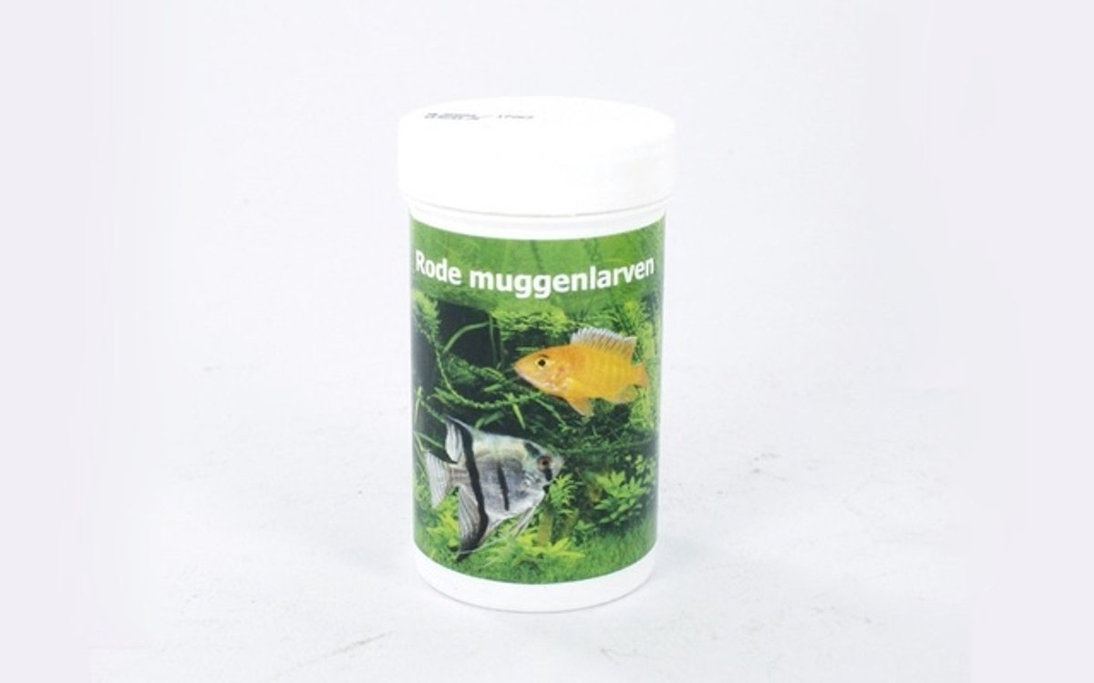 Ruinemans Vissenvoer Rode Muggenlarven (100ml) - Visvoer Aquarium - Geschikt voor vissen die een dierlijke voedingsbehoefte
