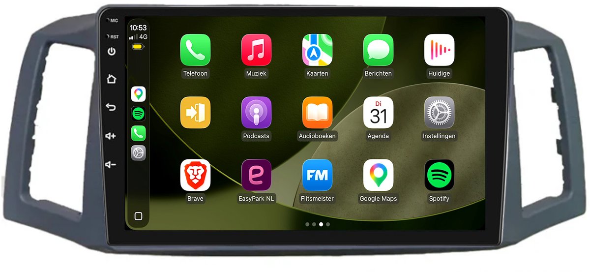 CarPlay autoradio geschikt voor Jeep Grand Cherokee | 2004 t/m 2007 | Android 13 | Draadloos Apple CarPlay & Android Auto | 2GB + 32GB | 8-Core processor | Davilon | 2025 model | 2004 2005 2006 2007 | Bluetooth & Wifi