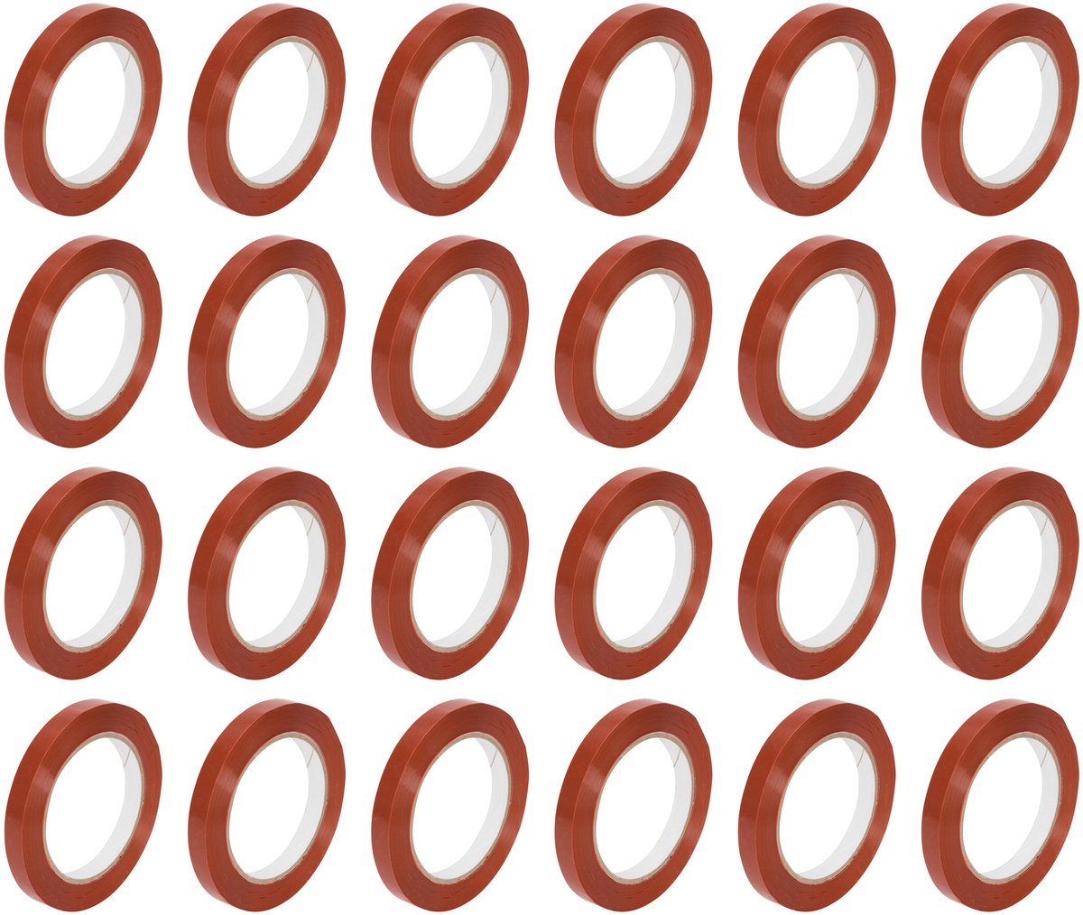 Inpakr MOPP Omsnoeringstape - 24 Rollen - Oranje - 12 mm x 66 m - 204 N