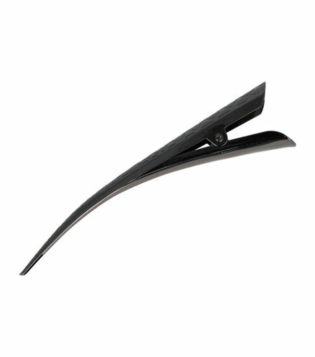 Haarsoires Haarspeld Duckklem 13cm – Basic – Ruitpatroon – Metaal – Antraciet Grijs - Sterke Haarclip voor Styling & Dagelijks Gebruik - Hair Clip - Decoratieve Haaraccessoire