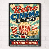 Retro Cinema Poster - Retro Cinema Collectie - Film en Muziek Posters - A2+ 43,2 x 61 cm