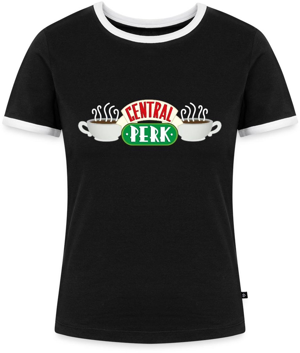 Friends Central Perk Logo Vrouwen Contrast Shirt