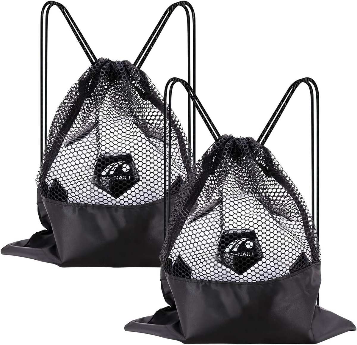 Gymtas met Trekkoord - Zwart - 44 x 38 cm - Duurzame Oxford Tas - Voor Sport en Vrije Tijd