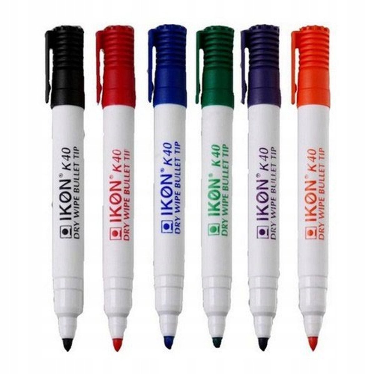 10x Rode Whiteboard Markers - Sneldrogend, 2mm Lijn