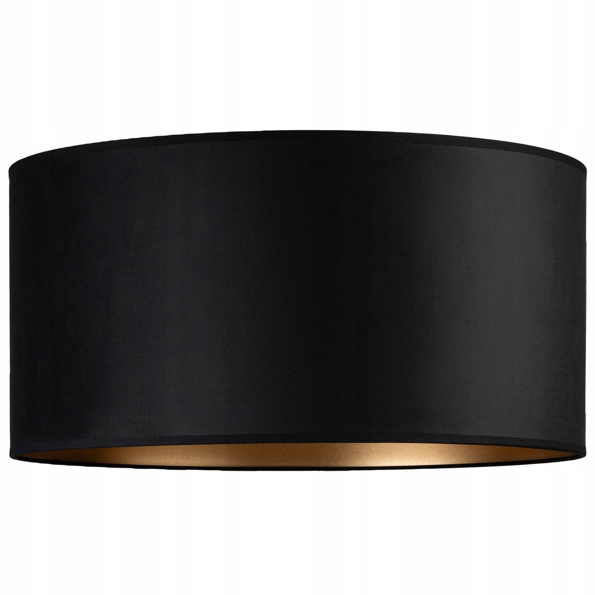 Luxe Velours Lampenkap Rond 50cm Zwart Goud