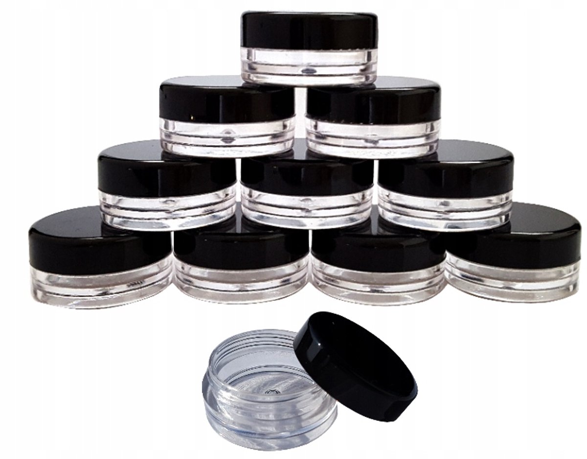 100x 5ml Potjes voor Nagellak, Glitter & Monsters