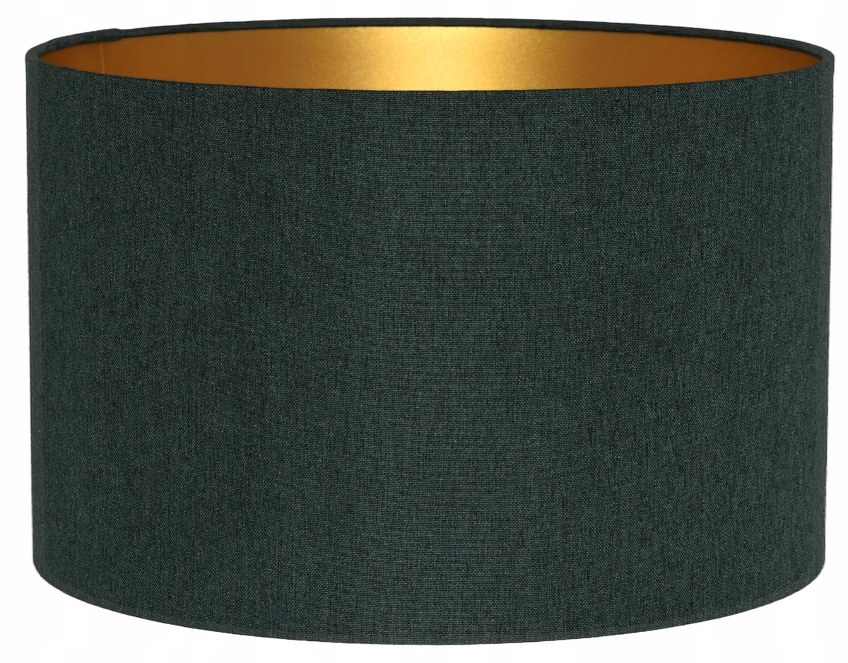 Merkloze Lampenkap Cilinder Groen/Goud 30x20cm E27