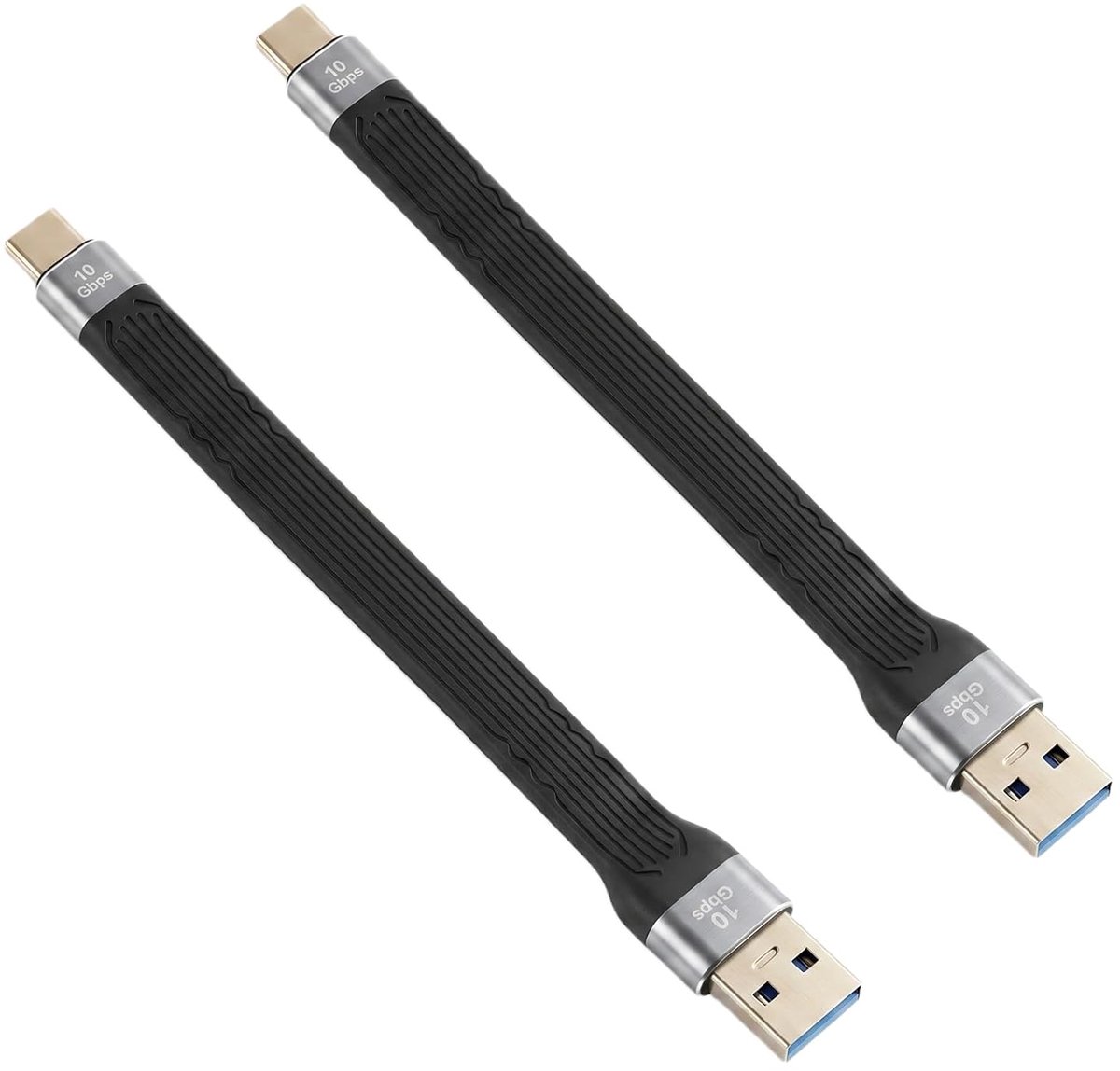 2PCS USB-C Kabel, 13CM, Naar USB-C Voor Smartphones En Tablets, KortKabel Met USB Naar, Datakabel Naar Voor Snelle - ShopVlot