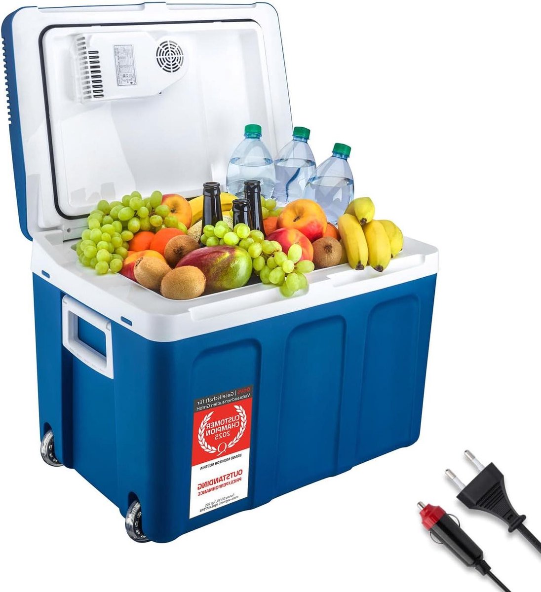 Elektrische Koelbox - Thermo-elektrisch - Reizen Kamperen - Koelt en verwarmt - 45 Liter - Blauw